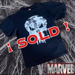 💢 Men's Marvel Punisher Skull Symbol Black (M)